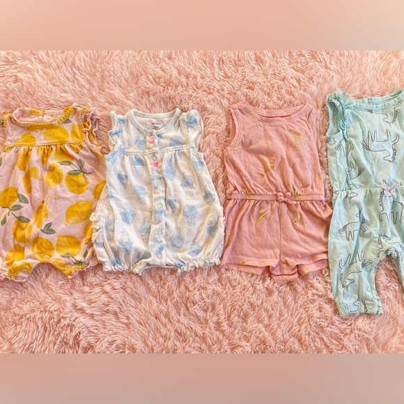 Carter's Other - Carter's Kids Rompers and Jumpsuits Set - Yellow, White, Pink, Blue
